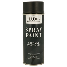 Spraymaling svart matt 400 ml - Luxi